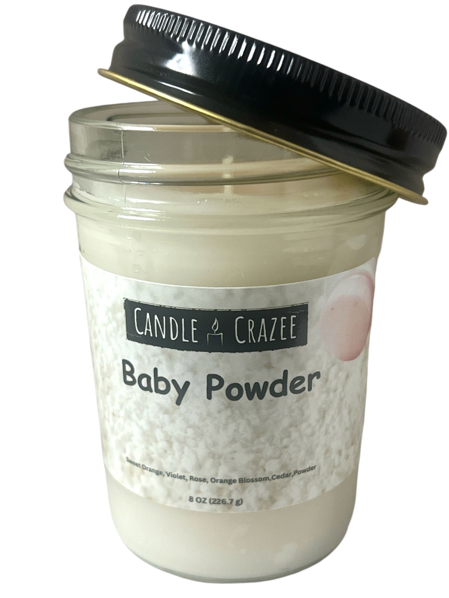 Baby Powder 8oz Candle