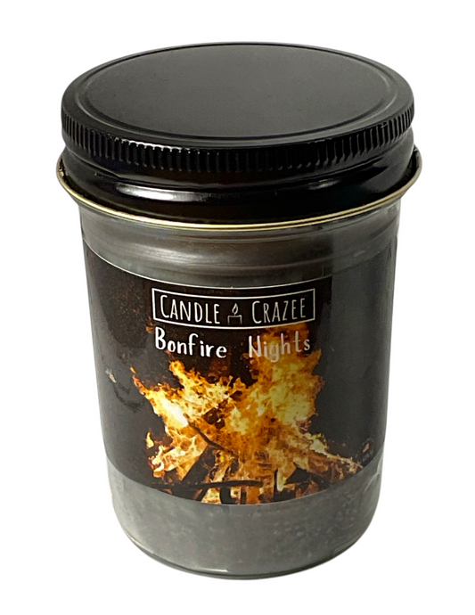 Candle Crazee Bonfire Nights 8oz Bonfire Nights Scented Jar Candle