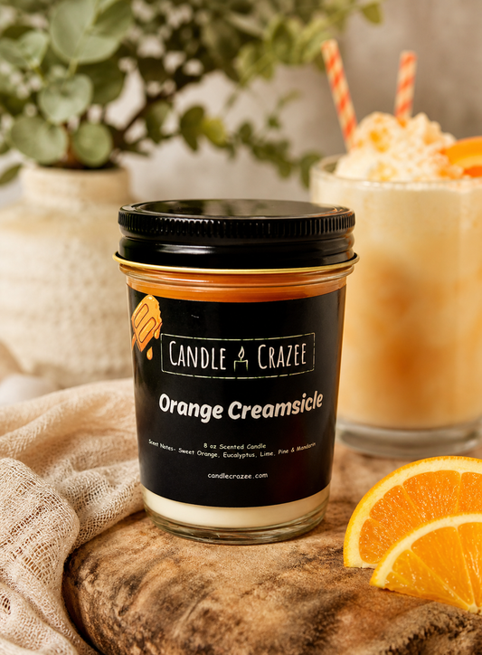 Orange Creamsicle Scented Jar Candle