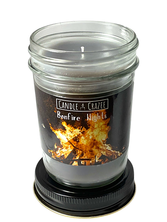 Candle Crazee Bonfire Nights 8oz Bonfire Nights Scented Jar Candle