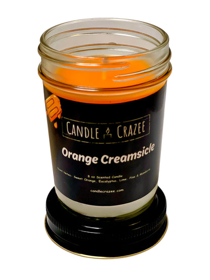 Orange Creamsicle Scented Jar Candle