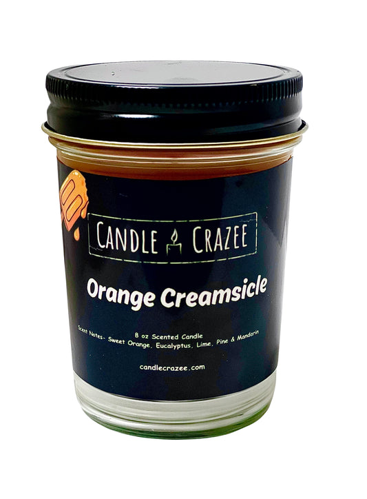 Orange Creamsicle Scented Jar Candle