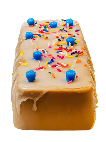 Blueberries & Cream Pound Cake With Sprinkles, Scented 6 Wick Cake Candle
