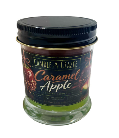 8 oz Caramel Apple Candle – Sweet Fall Scented Candle | Hand-Poured Parasoy Wax Candle | Autumn Home Decor & Gift