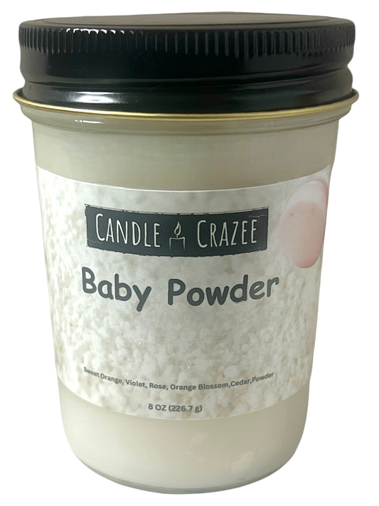 Baby Powder 8oz Candle