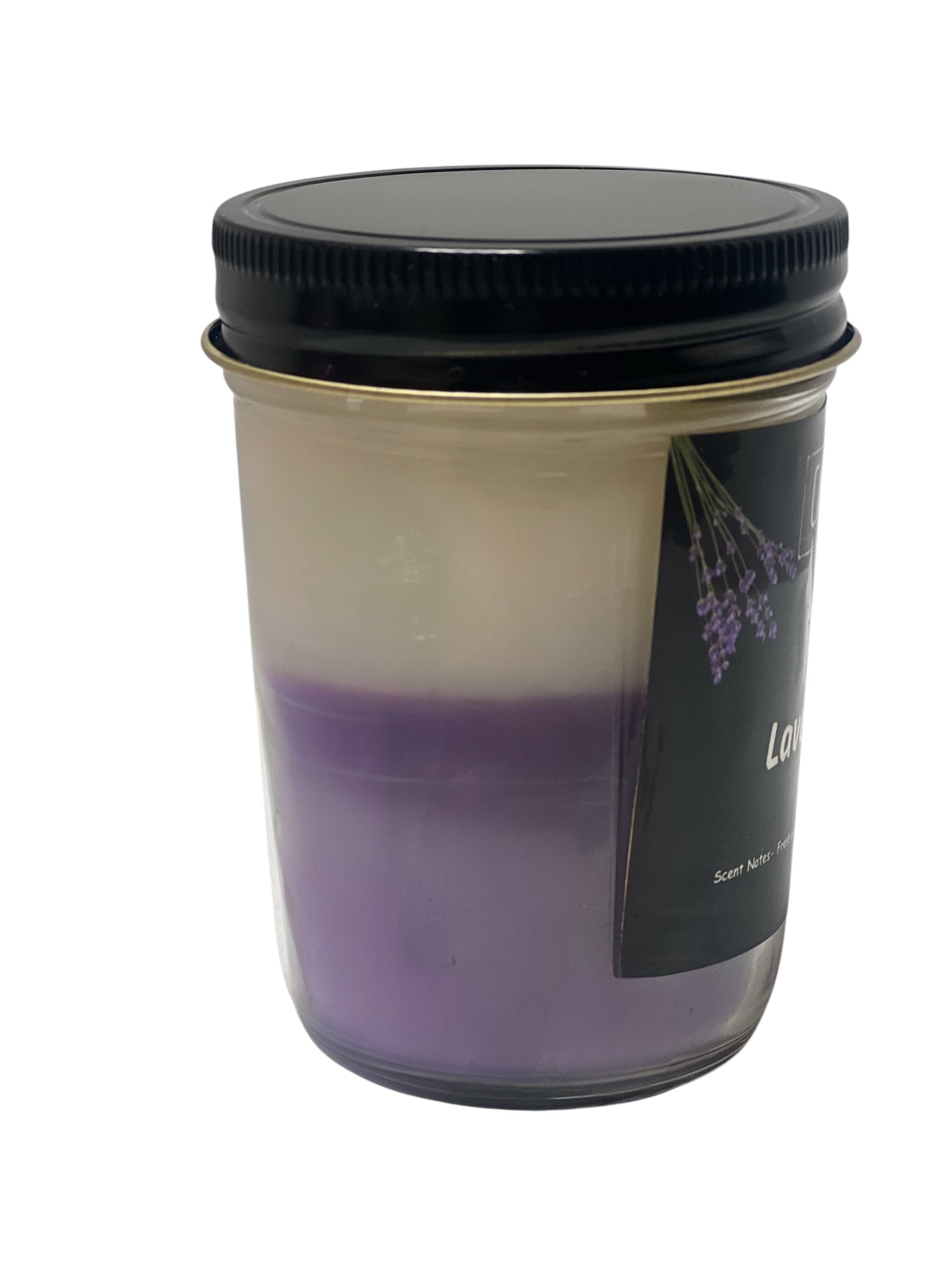 Lavender & Vanilla Scented 8oz Jar Candle