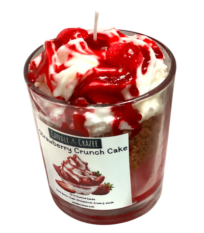 Strawberry Crunch Cake Scented 12oz Candle Jar Candle