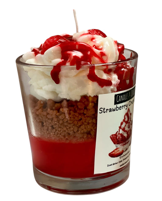 Strawberry Crunch Cake Scented 12oz Candle Jar Candle